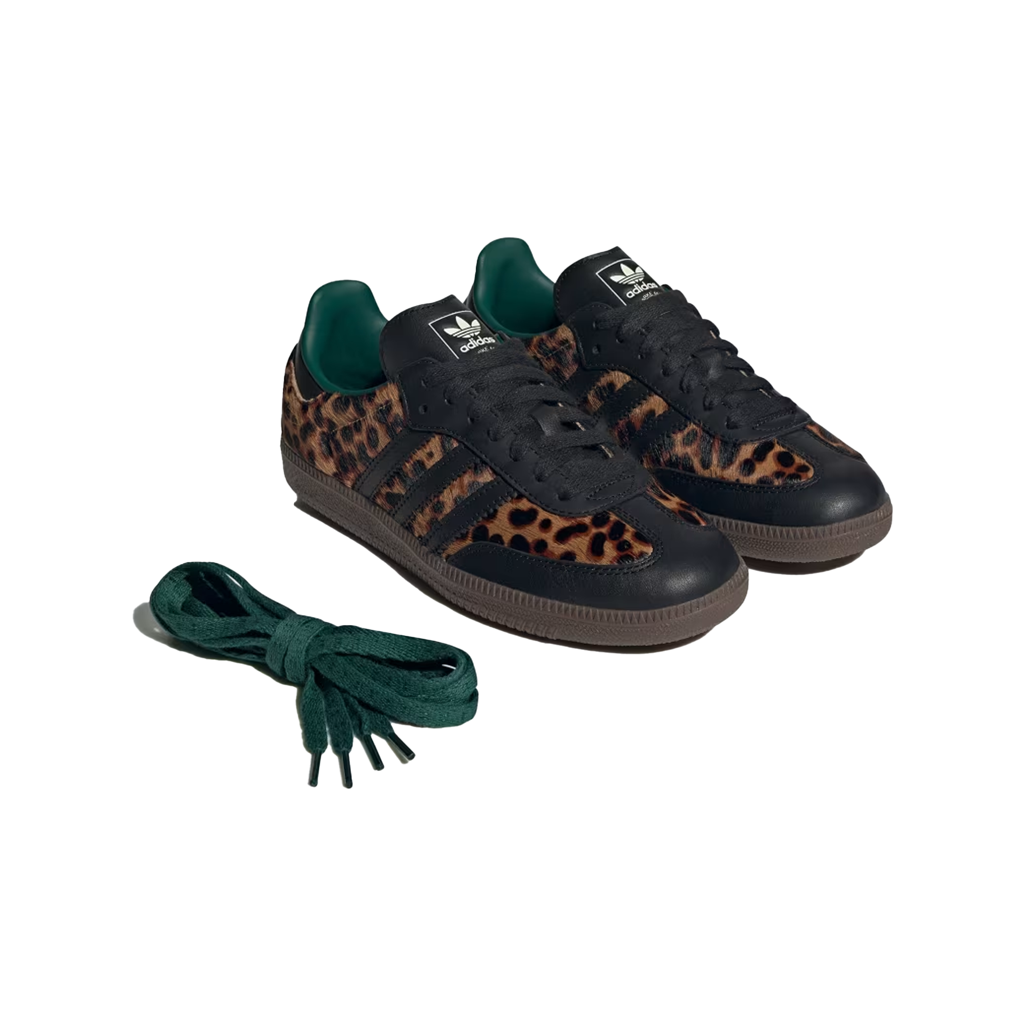 Adidas Samba OG - Black Green Leopard