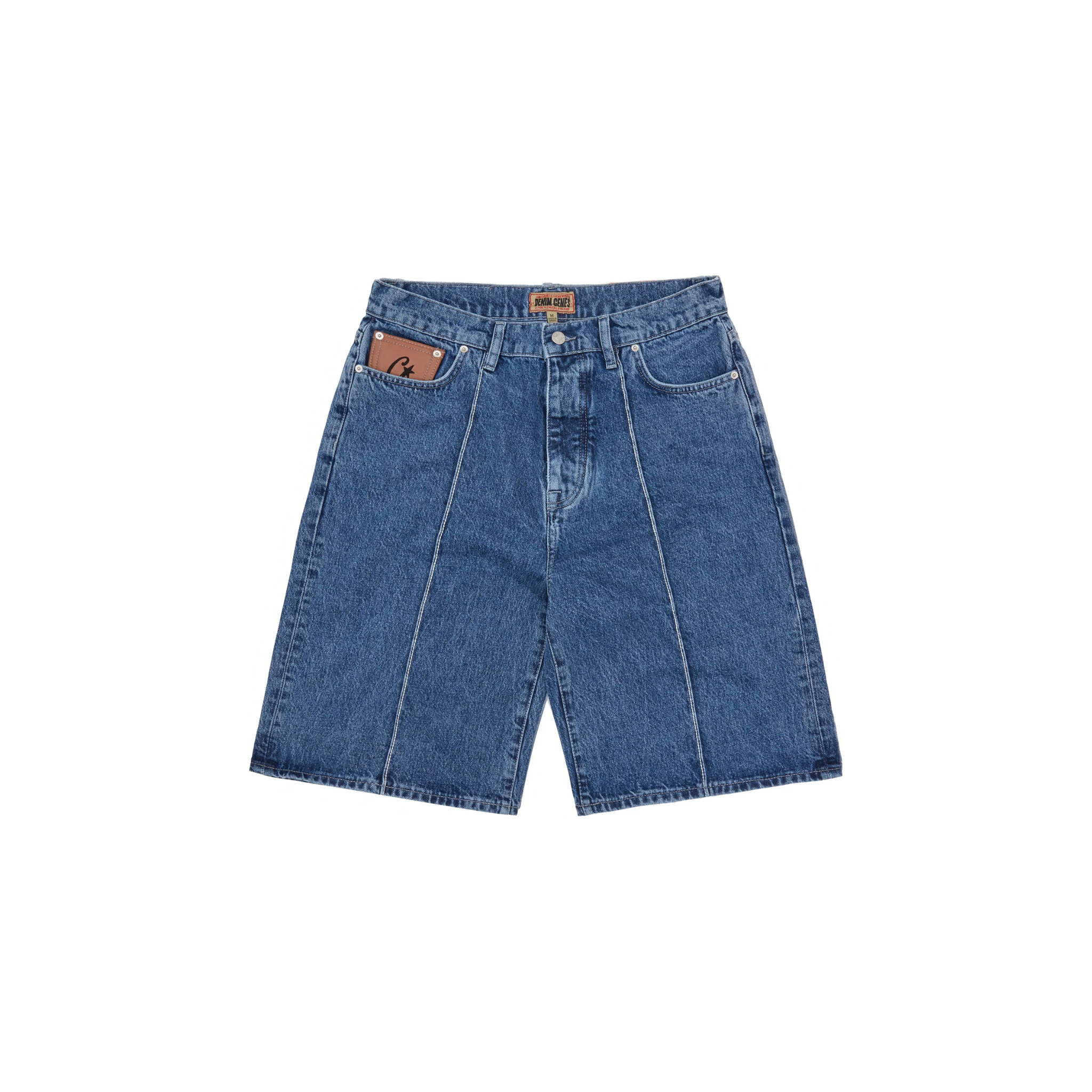 Corteiz C-Star Denim Shorts - Faded Blue