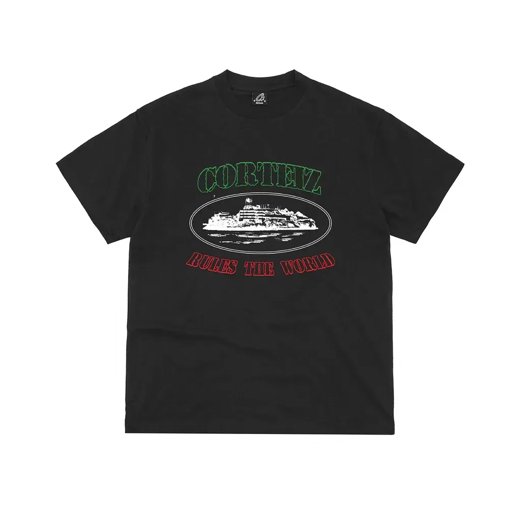 Corteiz OG Alcatraz T-Shirt - Black Italia