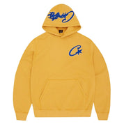 Corteiz Satin C-Star Appliqué Hoodie - Mustard Yellow (SS24)