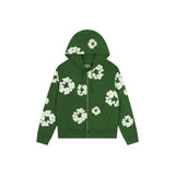 Denim Tears Cotton Wreath Zip Hoodie - Green