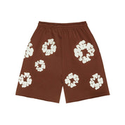 Denim Tears The Cotton Wreath Shorts - Brown