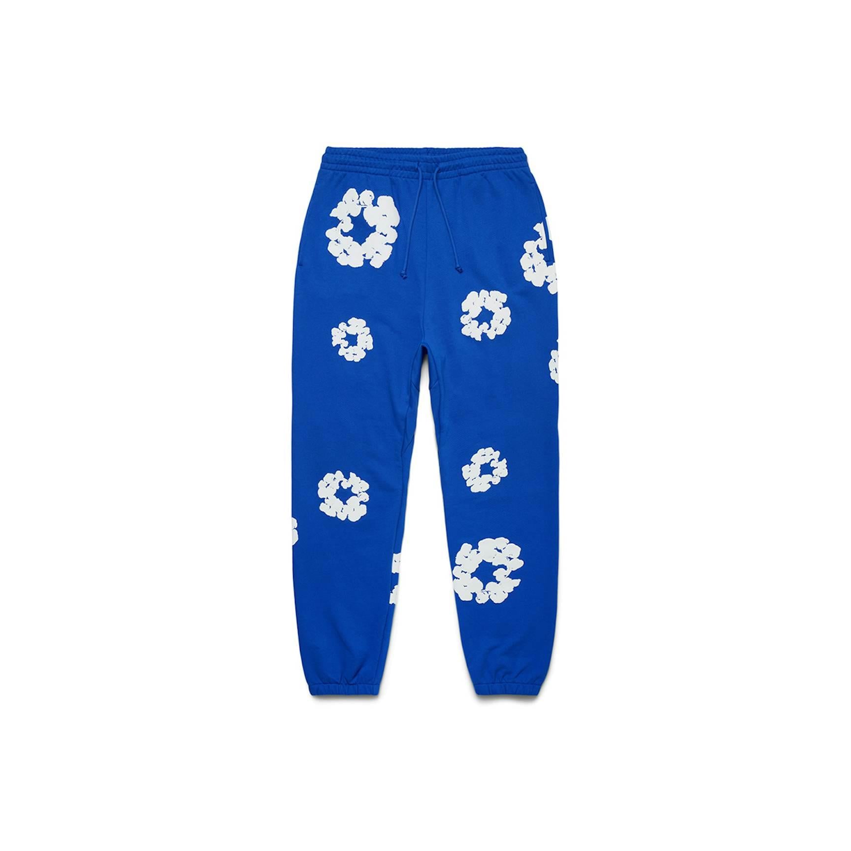 Denim Tears The Cotton Wreath Sweatpants - Royal Blue