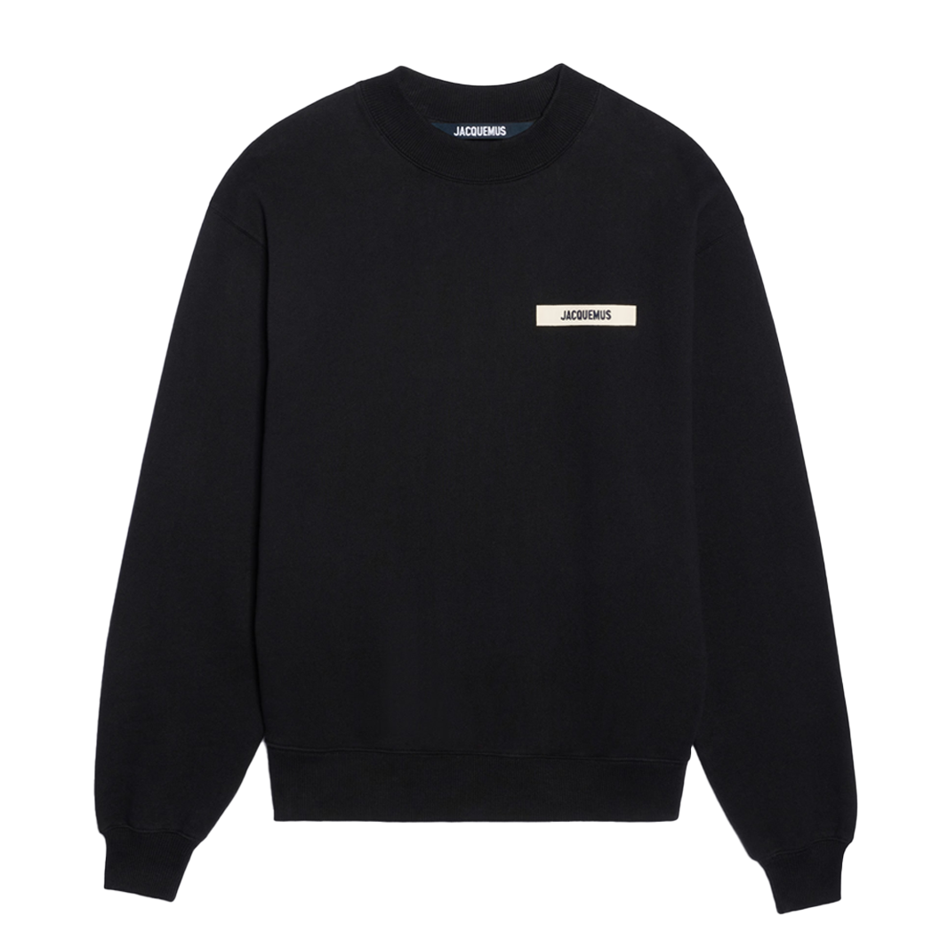 Jacquemus Gros Grain Crewneck - Black