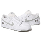 Nike SB Dunk Low - Supreme 94 White Metallic Silver