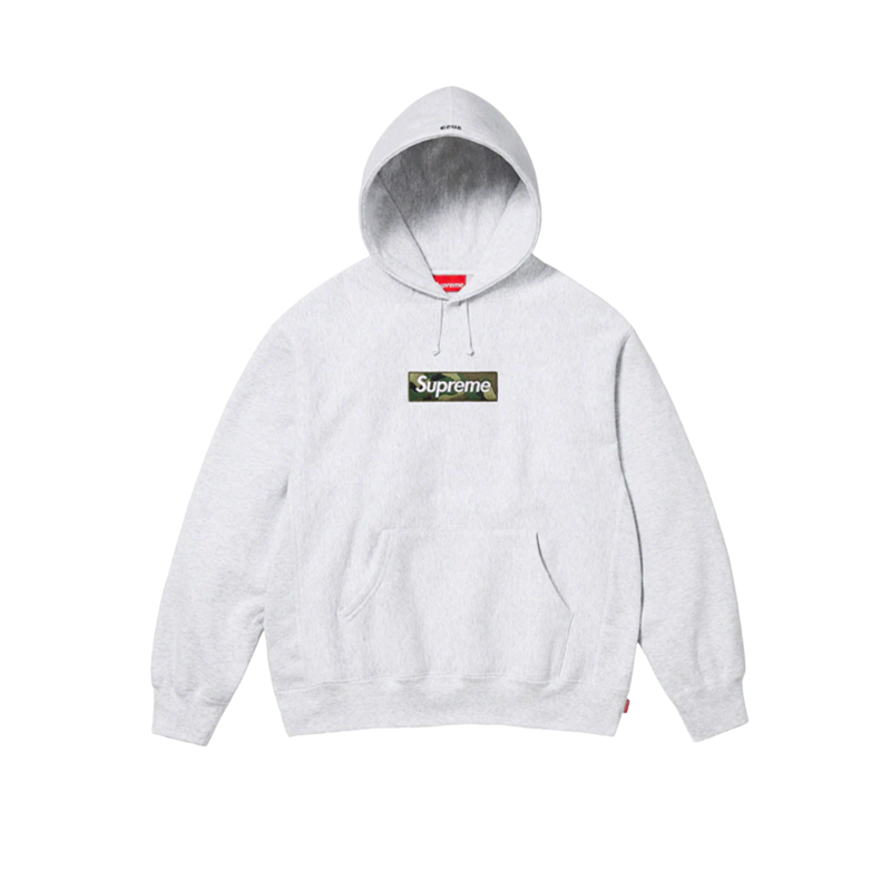 Supreme Box Logo Hooded Sweatshirt - Ash Grey
