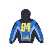 Supreme Fox Racing Zip Up Hooded Sweatshirt - Blue