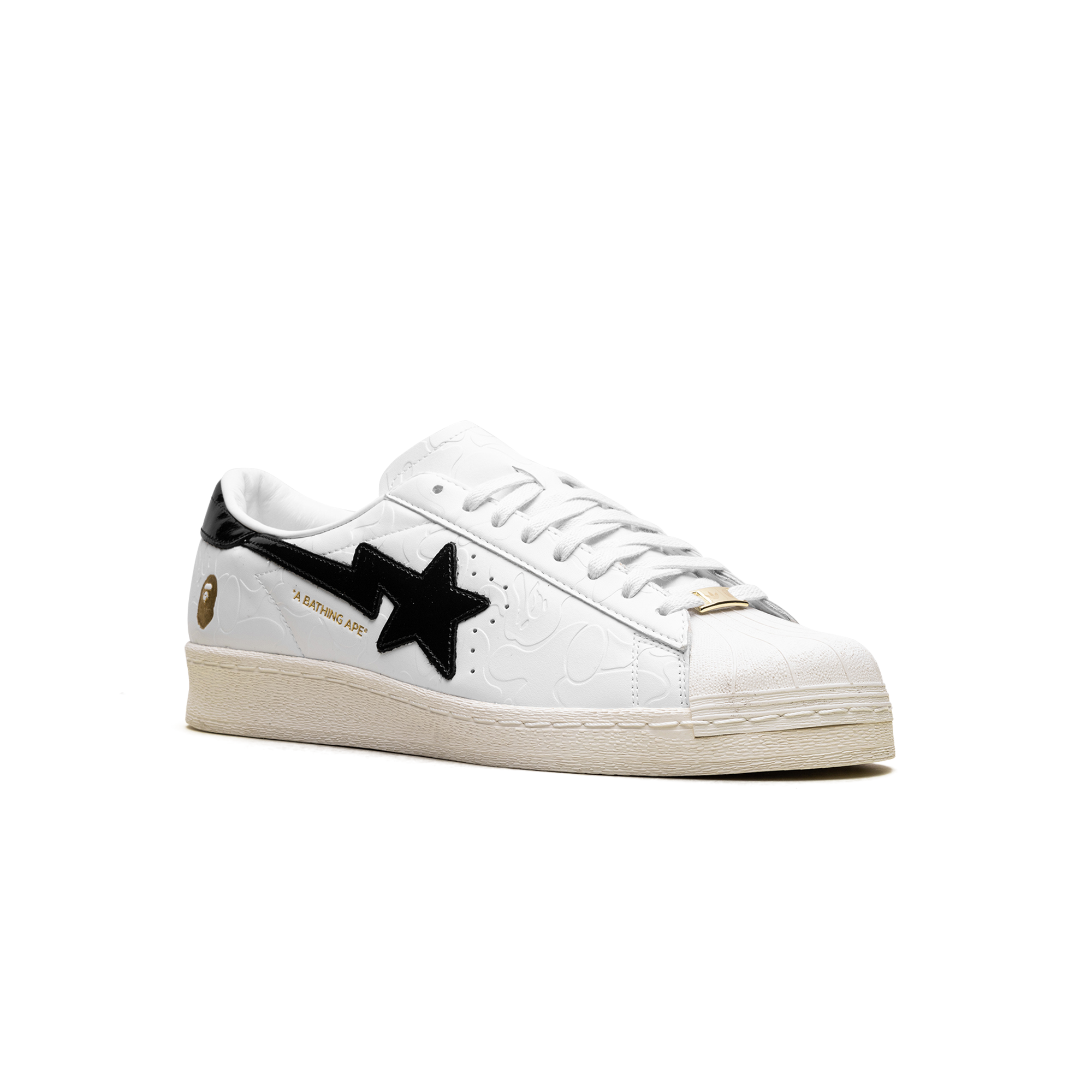 adidas Superstar Vintage Bape - White Black